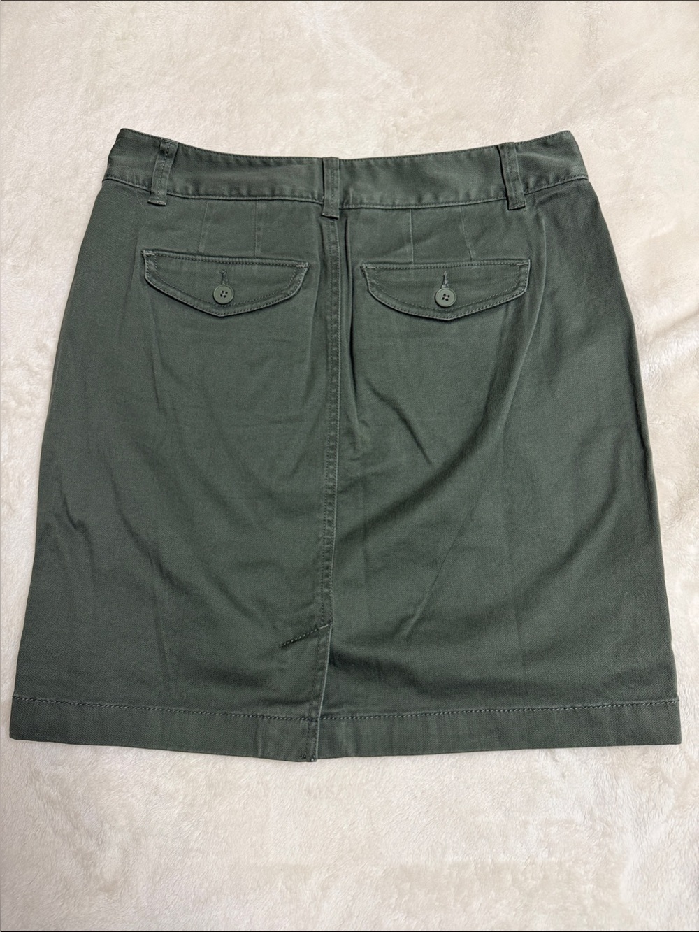 Classic Olive Utility Skirt - Picture 2 of 5